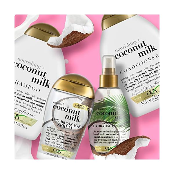 OGX-Coconut-Milk-Sulfate-Free-Shampoo-385-ml OGX Coconut Milk Shampoo,385 ml (Pack of 1)