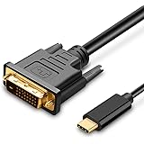 Upgrow USB C to DVI Cable 4K@30Hz Thunderbolt to DVI Cable 6FT USB Type-C to DVI Female Support 2017-2020 MacBook Pro,Surface