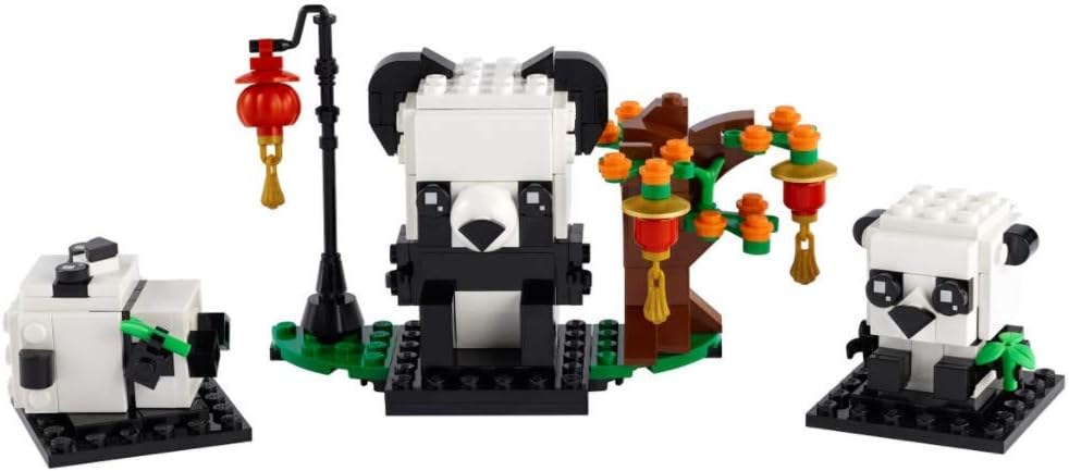 LEGO BrickHeadz Pets Dogs, Cats, Fish, Birds or Hamsters (Choose Pet) (Panda 40466), Orange - Image 4