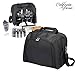 Picnic Basket Tote | Picnic Shoulder Bag Set | Stylish All-in-One Portable Picnic Bag for 4 with Complete Cutlery Set | Salt/Pepper Shakers | Cheese Board | Cooler Bag for Camping | Insulated Tote Bag