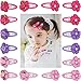 16 Pcs Peral Pumpkin Hair Flower Safty Hairpins BB Clips for Girl Kids infant Toddlers