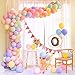 16Ft Balloon Arch Garland Kit - 10 Inches 100pcs Assorted Pastel Macaron Latex Balloons for Wedding Girls Birthday Baby Shower Party Decoration