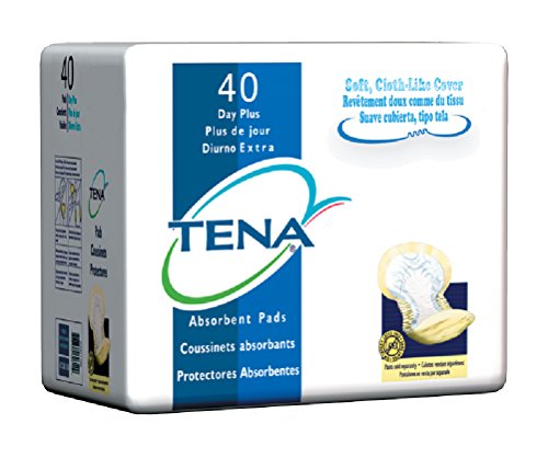 TENAÂ® Bladder Control Pads-Absorbency Day Plus Color Yellow - Pack of 40