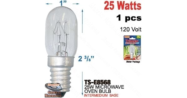 Amazon.com: Horno de microondas 120 V 25 W E14 EU Base de ...