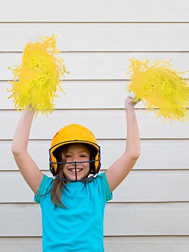 image for Pangda 2 Pairs Plastic Cheerleader Cheerleading Pom Poms for Party Cos