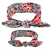 Gellwhu 8PCS Mom and Me Headband Baby Girls Headwrap Knot Hairband Hair Bow Set