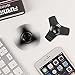 HITASION Hand Spinner Fidget Toys for Adults EDC ADHD Focus High Speed 1-2 Min Smooth Spin Aluminum (LU-Black)
