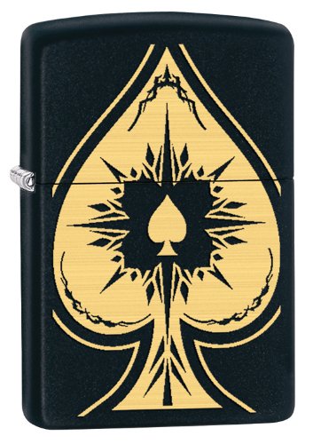Zippo Spade Lighter, Black Matte