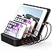 KeyEntre Apple iPad Pro Pencil Charging Cable [2-in-1 Function] also USB Charger/Data Cable for iPhone and iPad (150CM, White) (5 Port Charging Station)