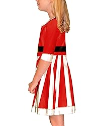 Remimi Girls Christmas Dresses Casual Cotton Swing