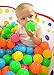 Pack of 200 Plastic Pit Balls with Foldable Ball Pit Playpen – BPA Free 6 Bright Colors Crush Proof Phthalate Free Pit Balls with Ball Pit in a Durable Mesh Bag with Zipper by Joyin Toy
