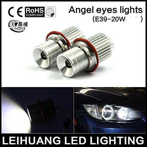LEIHUANG 40W High Power LED Angel Eyes Halo Ring Marker Light Error Free For BMW E39 E60