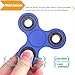Figit Spinner Fidget Toys for Kids Adult-Spinner Fidget toy Hand Spinner Stress Reducer Aluminum Alloy Metal Bearing Anti Anxiety, ADHD, Autism Children 360 Spinner Helps Focus EDC Set (ABS-Blue)