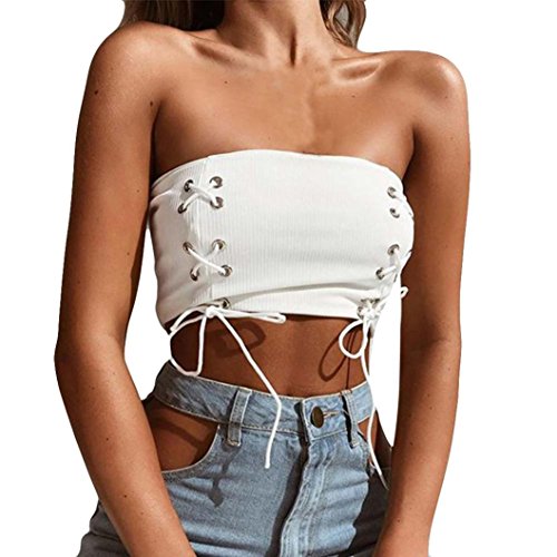 Click Here to See More Images NREALY Womens Bandage Sexy Vest Fashion Blouse Camisole Sleeveless T-Shirt Tank vest