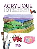 Acrylique, 101 techniques pour apprendre et progresser by