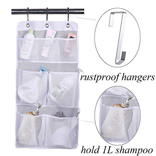 image for KIMBORA Pack 2 Shower Caddy Organizer for Travel Home Hanging Bathroom
