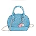 JHFY Princess Little Purses Satchel Crossbody Bag Wallet Shell Shape Handbags(Blue)