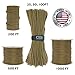 GOLBERG 550lb Parachute Cord Paracord - 100% Nylon Mil-Spec Type III MIL-C-5040-H Paracord