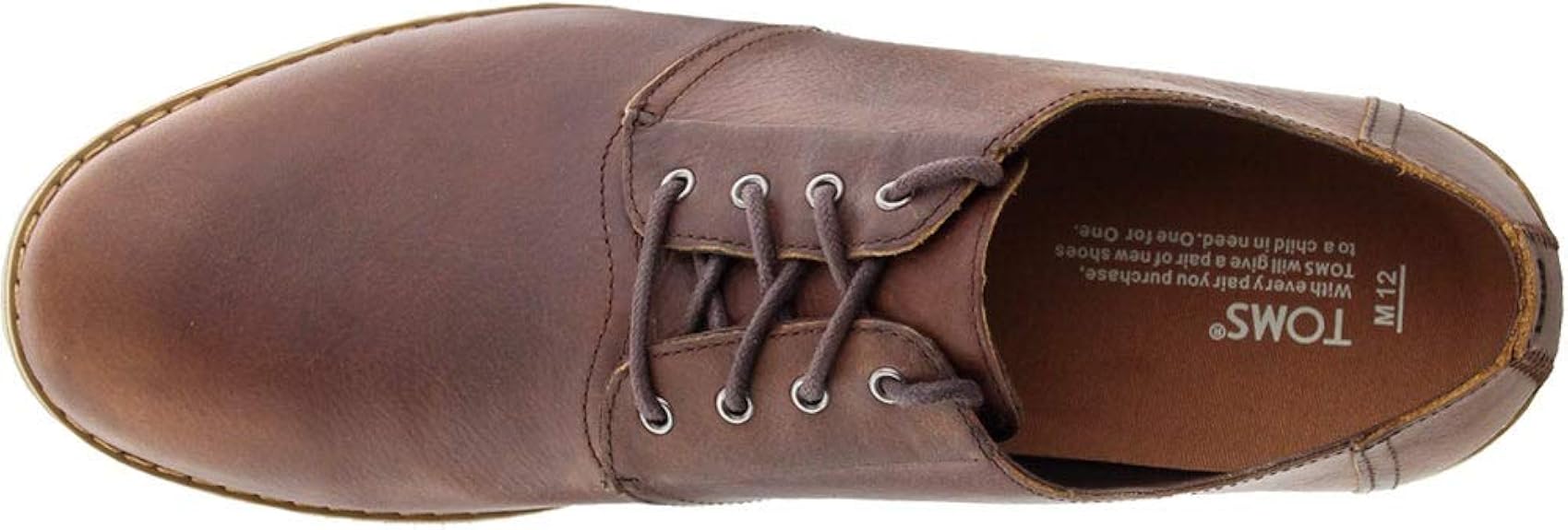 toms preston leather brogue