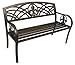 Leigh Country Fleur De Lis Metal Bench