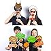 Thanksgiving Photo Booth Props Kit(42Pcs), Konsait Funny Turkey Day Photo Booth Accessories DIY Selfie Props Set with Stick for Happy Thanksgiving Theme Party Favors Decorations Decor Supplies