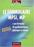 Image de Les formulaires MPSI, MP : 1500 formules de mathématiques, physique et chimie