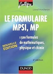 Le  formulaire MPSI, MP