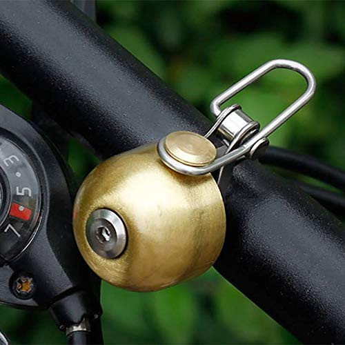 Angzhili Vintage Bicycle Bell Ring Bike Horn Classic Retro Brass Bell Handlebar Bells (Black)