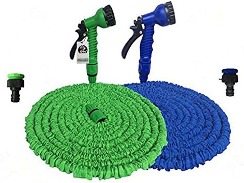 ICHE Magic Hose Expandable Water Hose with High Pressure Spray Gun for Washing Car & Garden Use (Random Color) (100FT)