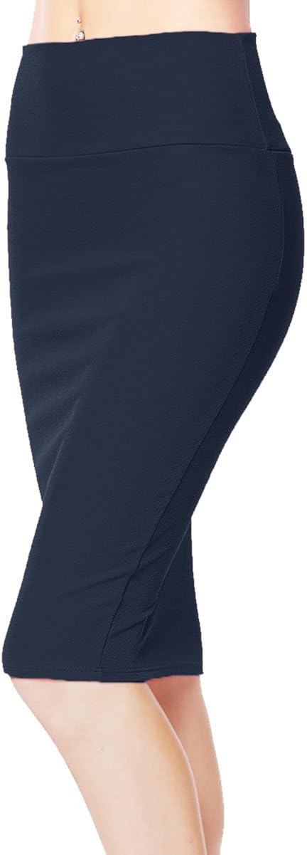 Urban CoCo Women's High Waist Stretch Bodycon Pencil Skirt at  Women’s Clothing store