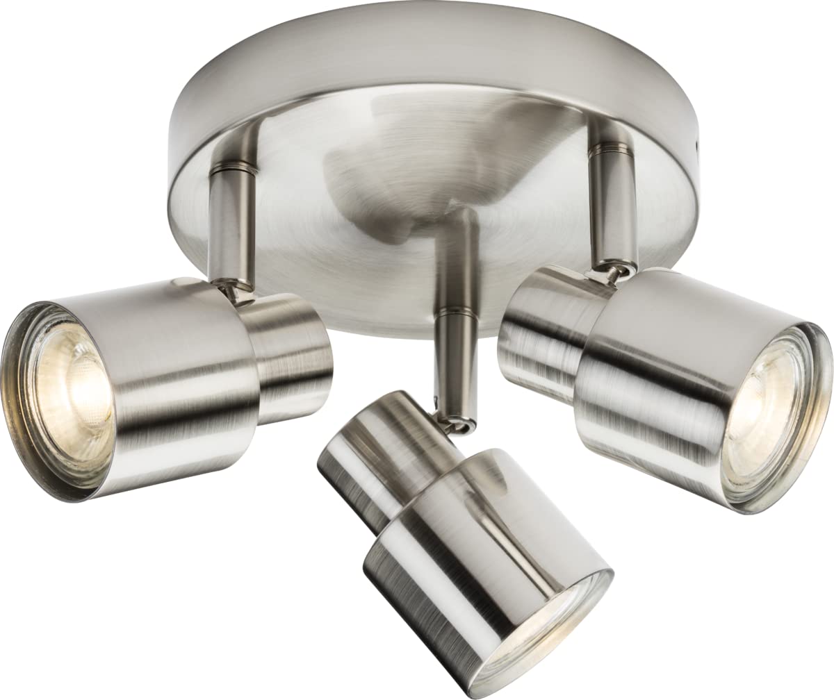 Triple GU10 Spotlight in Brushed Chrome