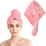 Shakeel Super Absorbent Microfiber Hair Towel Wrap Pink