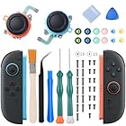 XinWeiDa[最新改良] ジョイコン2 修理 Joy-Con 2 修理キット [作業動画付き]スイッチ2交換用パーツ 簡単に交換可能 Switch 2 スティック2個入 予備ネジ付属[初心者でも簡単修理]