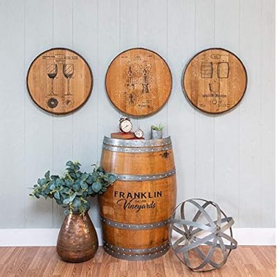 Buy Home Bar Decor Jim Beam Bourbon Gold Ribbon Barrel Lid Wood Wall Art Kentucky Online In Hong Kong B081tl36t6