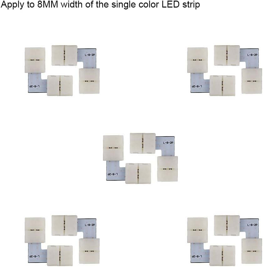 LED Connector Vilsom for LED Light Strip, Strip to Strip, L-8mm-2p