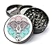 Expression Gifts Grinder_76 5 Piece Elephant Mandala Spice Tobacco Herb Grinder with Pollen/Keef Catcher, X-Large