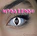 Cosplay Eyes Multi-Color Contact Lenses Cosplay Eyes Cute Colored Charm and Attractive Blends Cosmetic Makeup Eye Shadow (White)