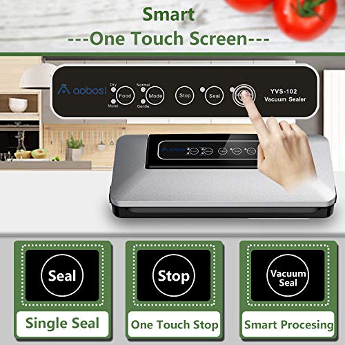 Aobosi Vacuum Sealer /5 In 1 Automatic Food Sealer Machine for Food Saver and Preservation with