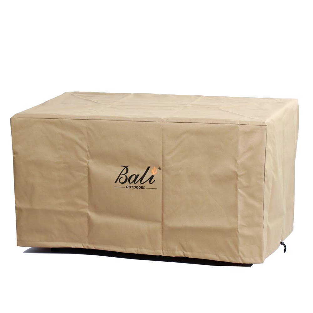 Bali Outdoors Outdoor Rectangular Fire Pit Cover Waterproof And