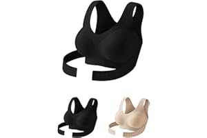 Posture Corrector Bra Wireless High Impact Sports Bras Seamless Push Up Bra Padded Shock Absorber High Support Yoga Bralette