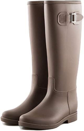 Halbhohe Damen Galoschen Stiefel Gummistiefel Mode Gummistiefeletten Langschaftstiefel Reitschaftstiefel Regenstiefel Schlupfstiefel Erwachsene Stiefel Outdoor Gartenarbeit Boots Schwarz Khaki Braun Amazon De Schuhe Handtaschen