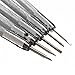 Foxnovo 5pcs Different Sizes Precision Flat Blade Slotted Screw Driver Screwdrivers Watchmaker Repair Tools 0.8-1.6mm