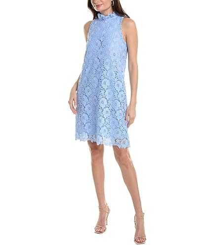 Anne Klein Plus Size Gingham Dress Blue Lily/Bright White 2X at Amazon Women's Clothing store