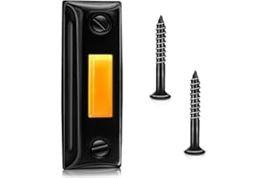 Gorilley LED Lighted Metal Doorbell Push Button, Wired Door Bell Metal Wall Mounting, Door Button