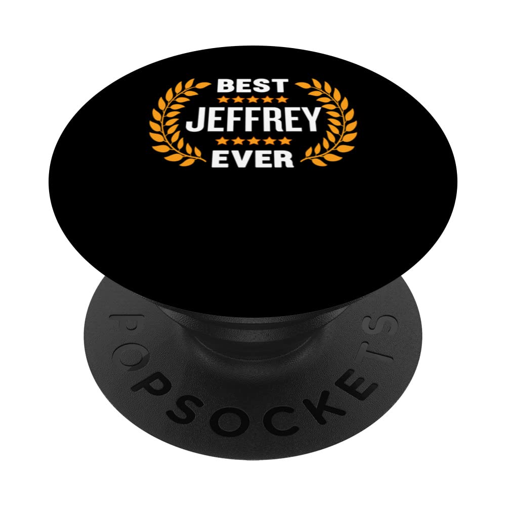 Best Jeffrey Ever with Five Stars Name Jeffrey PopSockets Swappable PopGrip