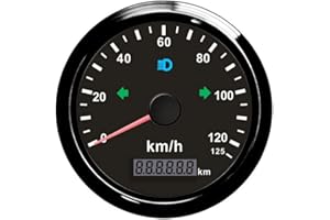 ELING Waterproof GPS Speedometer 125km/h for Snowmobile Motorcycle ATV UTV 85MM Dimension 12V 24V