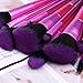 Makeup Brush Set, DUcare 15Pcs Makeup Brushes Premium Synthetic Hair Purple Foundation Blending Blush Face Eyeliner Shadow Brow Concealer Lip Brush Set