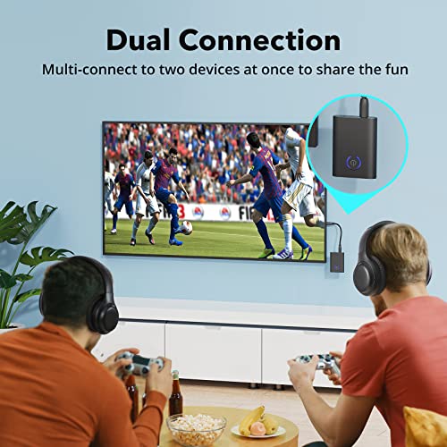 Bluetooth 5.0 Transmitter and Receiver, 2in1 3.5mm Wireless Audio