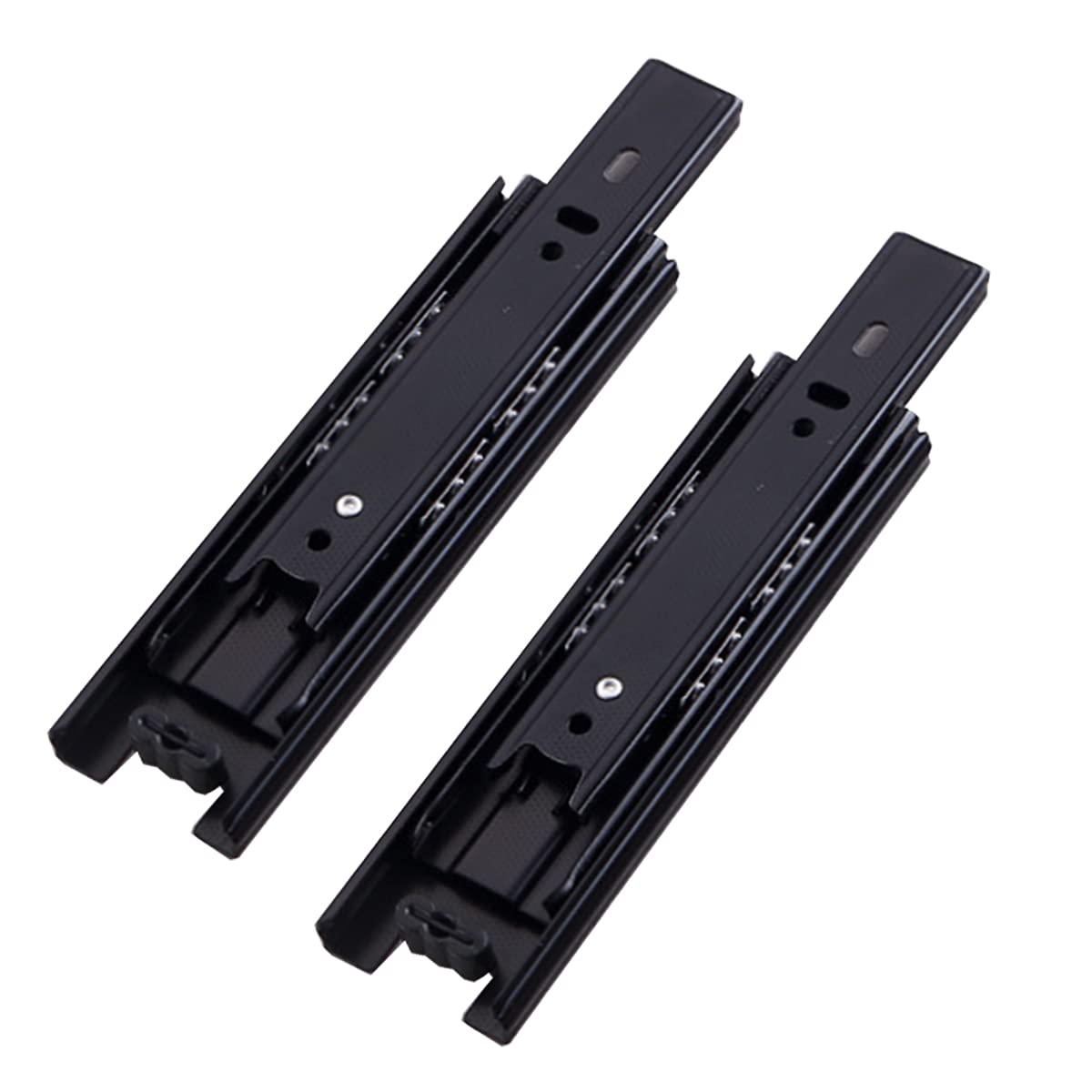 Metal Steel Drawer Ball Bearing Runners Slides,Tianher Heavy Duty 150 mm Drawer Runners 3 Folds Full Extension Side Mount Heavy Duty 45 kg Load Capacity Full Extension Ball Bearing 6 inch (1 Pair)