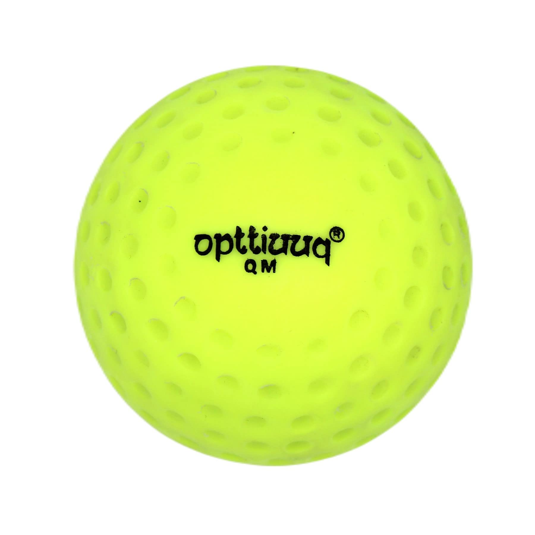 opttiuuq Jaduu Dimple Hockey Ball. Pure Performance Products. Lime Green